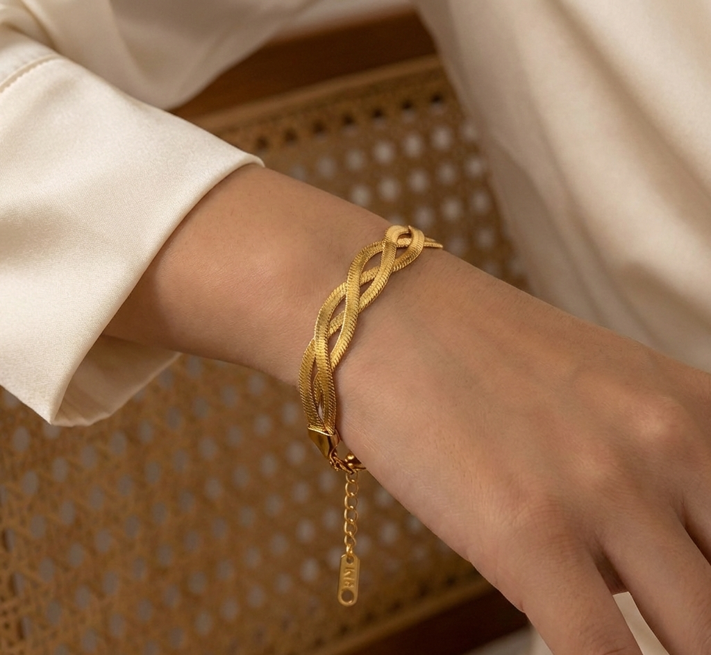 Geflochtenes Herringbone-Armband