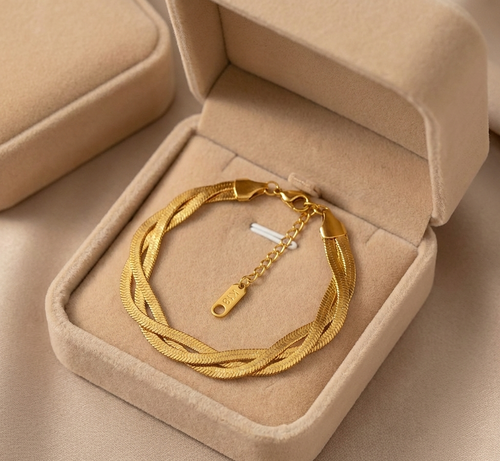 Geflochtenes Herringbone-Armband