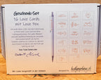 Geschenk-Set „Love Cards“ mit Love Pen – 16 Herzensbotschaften zum Verschenken