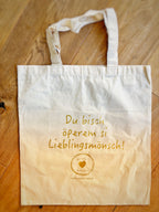 Stofftasche mit liebevollen Schweizer Mundart-Sprüchen